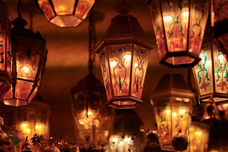 Lanterns in Garden